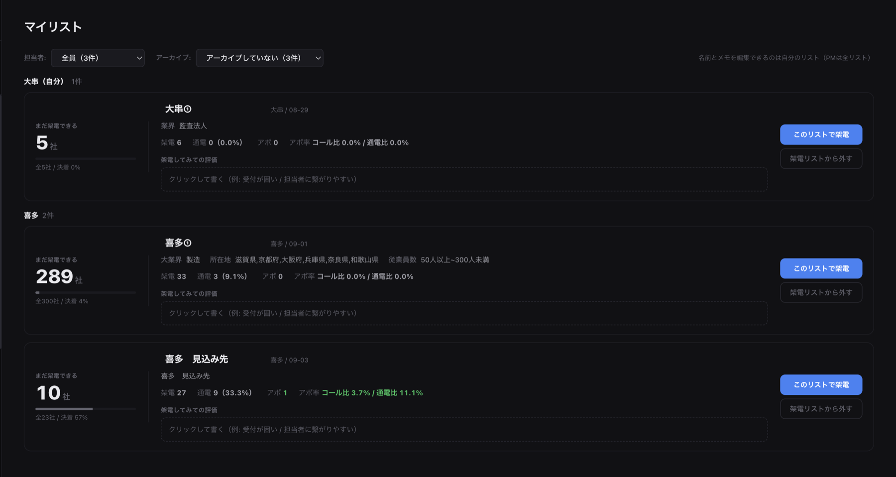 マイリスト